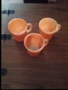 Fire King peach luster mugs - Photo 1 of 2