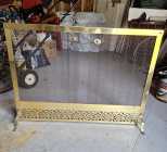 Fireplace screen and tools