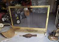Fireplace screen and tools - Photo 1 of 3