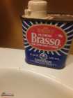 FIRM:::Vintage 1970s Brasso Tin. Partial Contents.