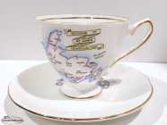 $20 FIRM:: St Johns Newfoundland Tea Cup and Sau