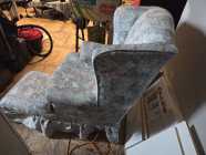 Flower Design Chair W/ Stool - Photo 1 of 2