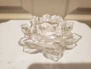 Flower glass candle holder $3.15