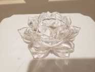 Flower glass candle holder $3.20