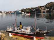 Folk art 15 inch replica of the S.S. GLENCOE..