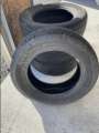 Three of the tires have approximately ...