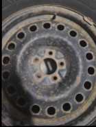 Four winter tires on steel rims - Photo 1 of 4