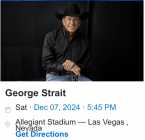 George Strait Las Vegas concert tickets