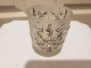 Glass candle holder gems?chrystals? $1.70