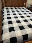 Handmade Queen Size Checkered Quilt - Photo 1 of 3