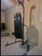 Heavy punching bag with stand
