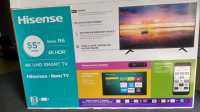 Hisense 55" 4k UHD Smart tv.  Needs backlight - Photo 1 of 2