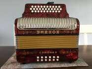 Hohner Corona II Classic Accordion Red For Sale - Photo 2 of 9