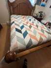 Homemade Queen Size Herringbone Quilt - Photo 2 of 3