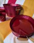 Homesense - Beautiful RED Tin Tray, Pails & Bucket - Photo 2 of 4