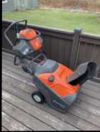 Huskvarna single stage snowblower 