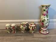 For Sale: The Ivory & Roses Porcelain Items in box - Photo 1 of 2