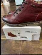 Josef Seibel Priscilla Red Ankle Boots Size 40