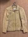 Ladies Beige Suede Jacket Large