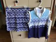 Ladies golf clothing and shoes