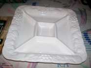 Large 15 inch square Porcelain Candy Dish, like ne