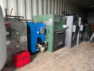 Large assortment of used furnaces.