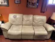 Leather Reclining Couch / Love Seat / Rocker Recli