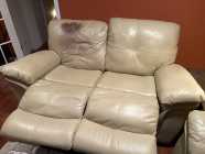 Leather Reclining Couch / Love Seat / Rocker Recli - Photo 3 of 6
