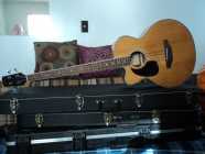 Left Handed Acoustic Bass Guitar