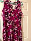 Magenta floral print dress (NEW) - Photo 1 of 2