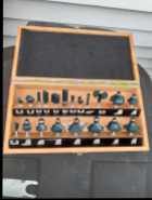 For sale a Mastercraft 20 pc router bit set
