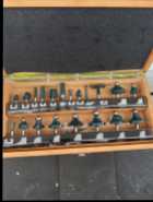 For sale a Mastercraft 20 pc router bit set