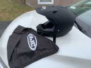 Matt black helmet