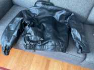 MEN'S LEATHER BOMBER JACKET - Photo 4 of 5