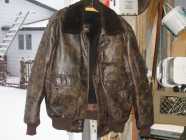 Mens Bomber Style Leather Jacket
