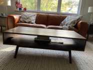 Mid century walnut coffee and end tables 