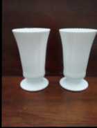 Milk glass vases