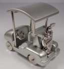 Miniature Die Cast Golf Cart Desk Clock - Photo 1 of 7