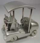 Miniature Die Cast Golf Cart Desk Clock - Photo 3 of 7