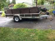 Mission utility trailer 5x11. Duralite with rails. ...