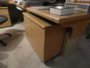 Modular desks and file cabinets