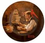 Norman Rockwell - The Shipbuilder - plate