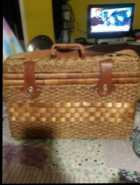 FIRM::::Vintage Wicker Picnic Basket 