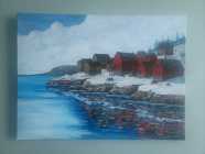 Original art Newfoundland landscape