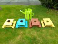 Outdoor Garden Plant Stands (Wooden)