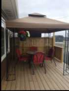 Free round table with three chairs and cushions. Free ...