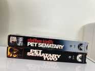 PET SEMATARY 1&2 VHS HORROR MOVIES $15 EACH FIRM!