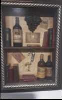 12" x 16" Picture with miniature bottles & books set ...