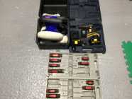 Polisher, Drill, screw driver set