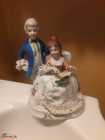 Porcelain Couple Figurines in Victorian Dress, Han